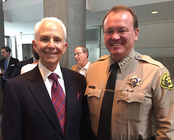 Allen M. Lawrence with Jim McDonnell, Los Angeles County Sheriff