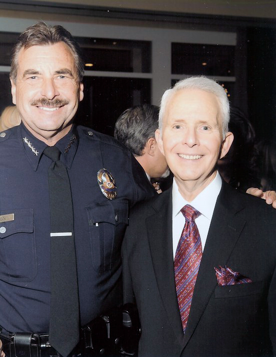 Allen M. Lawrence with Los Angeles Police Chief Charlie Beck