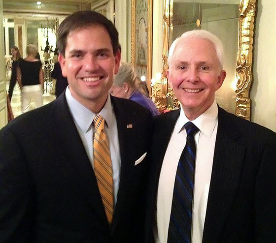 Allen M. Lawrence with Marco Rubio, U. S. Senator from Florida
