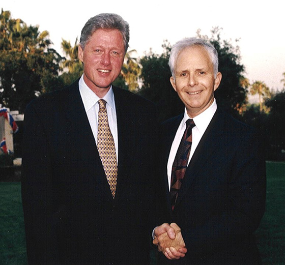 Allen M. Lawrence with former President William Jefferson Clinton