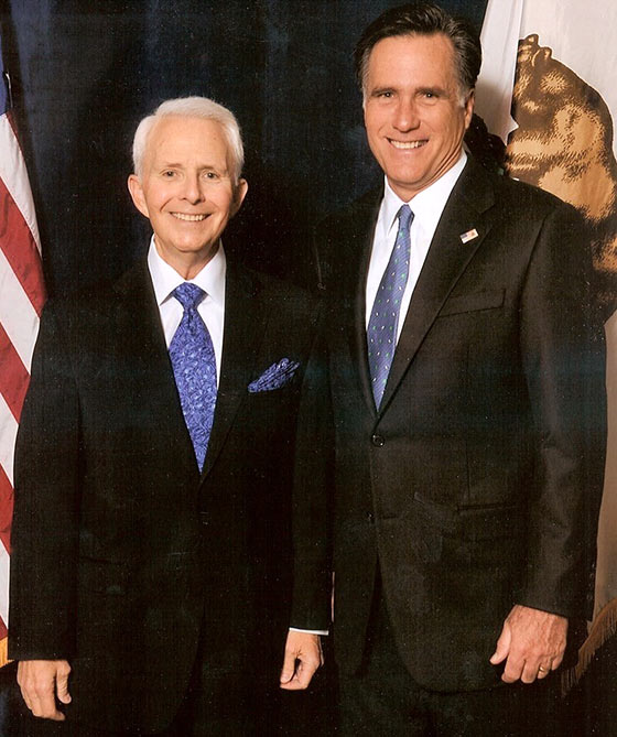 Allen M. Lawrence with Mitt Romney, former Governor of Massachusetts and former nominee for president