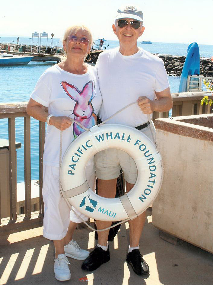Susan & Allen M. Lawrence whale watching in Hawaii
