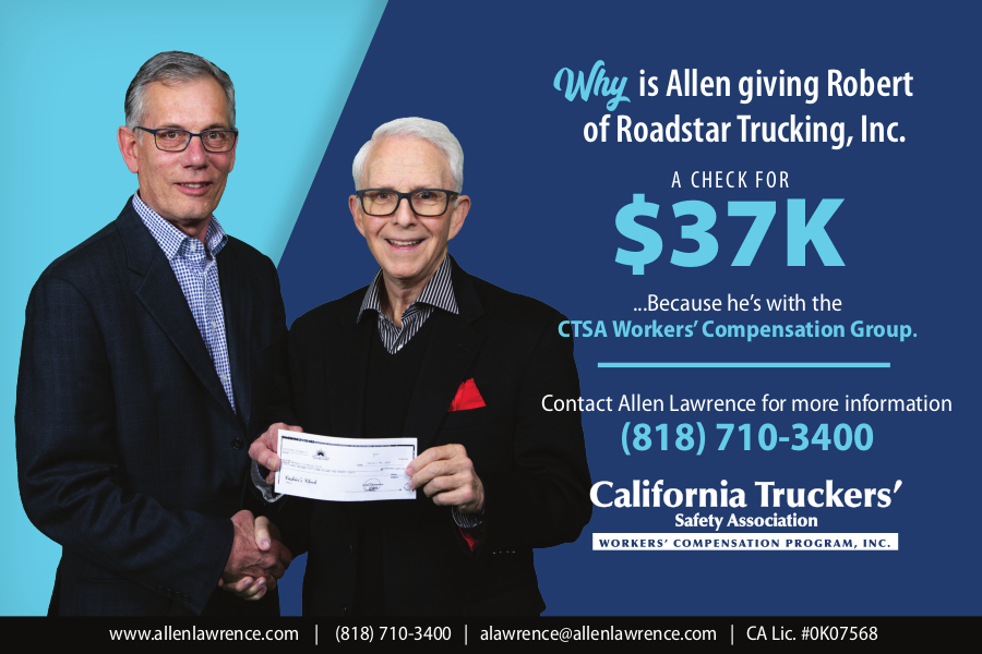 Robert of Roadstar Trucking, Inc. gets $37K from Allen Lawrence & Assoc.