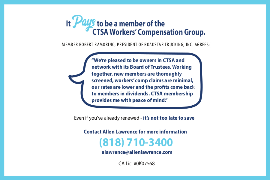 It Pays to be a member of the CTSA Workers' Compensation Group