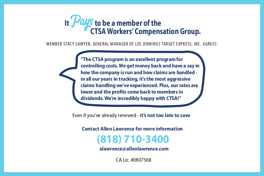 It Pays to be a member of the CTSA Workers' Compensation Group